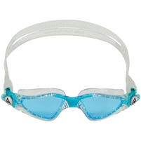 Aquasphere Kayenne Junior Swimming Goggles. (Transparent/Aqua/Lenses/Blue)