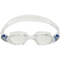 Aquasphere Mako Adult Swimming Goggles. (Transparent/Blue/Lenses/Clear)