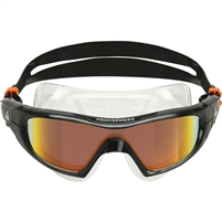 Aquasphere Vista Pro Adult Swimming Goggles. (Orange Titanium Mirrored)