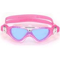 Aquasphere Vista Junior Swimming Goggles. (Pink/White/Lenses/Blue)