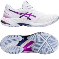 Asics Gel-Netburner  Ballistic FF 3 Women's Netball Shoe. (White/Orchid)