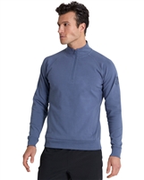 Gym+Coffee Men's Chill Half Zip Sweater. (Thunder Blue)
