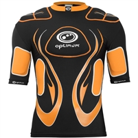 Optimum Inferno Protective Rugby Top. (Black Orange)