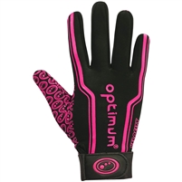 Optimum Velocity Thermal Rugby Gloves. (Black/Pink)