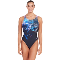 Zoggs Downtown Speedback One Piece Women's Swimsuit. (Downtown Print)