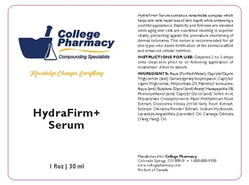 College  Pharmacy Hydrafirm+ Serum