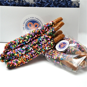 Dark Chocolate w/ Multi-Colored Sprinkles (1 Dozen)