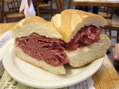 Corned Beef on French Baguette