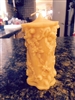 Ornate Beeswax Pillar