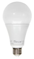 Maxlite 17 Watt LED A21 Bulb, High Output, Dimmable, 3000K, Replaces 125 Watt Incandescent, 17A21D30 - View Product