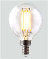 Green Creative, Filament LED G16.5 Globe Bulb | 3.8W, 2700K, E12 Base | 3.8FG16.5DIM-927-R
