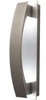 WestGate LED Wall Sconce Light | 10W, 3000K, Lunette Trim, Die-Cast Aluminum, Silver  | CRE-01-30K-SIL