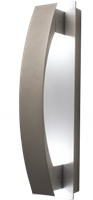 WestGate LED Wall Sconce Light | 10W, 4000K, Lunette Trim, Die-Cast Aluminum, Silver  | CRE-01-40K-SIL