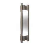WestGate LED Wall Sconce Light | 10W, 5000K, Grasp Trim, Die-Cast Aluminum, Silver | CRE-03-50K-SIL