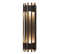 WestGate LED Wall Sconce Light | 10W, 3000K, Pen Trim, Die-Cast Aluminum, Silver | CRE-05-30K-BR