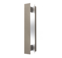 WestGate LED Wall Sconce Light | 10W, 3000K, Still Trim, Die-Cast Aluminum, Silver | CRE-06-30K-SIL
