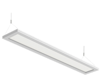 WestGate 4Ft. Suspended LED Up/Down Panel Light | 40W (20W Up, 20W Down), 3500K, 0-10V Dimming | SPL-4FT-40W-35K-D