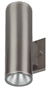 WestGate 3" LED Up/Down Cylinder Light | 3", 18W, Multi-CCT, Brushed Nickel Finish | WMC3-UDL-MCT-BN-DT