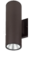 WestGate 3" LED Up/Down Cylinder Light | 3", 18W, Multi-CCT, Bronze Finish | WMC3-UDL-MCT-BR-DT