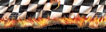 Hot Checks Racing Rear Window Graphic