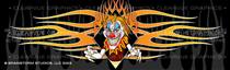 Psycho Clown Tattoo Rear Window Graphic