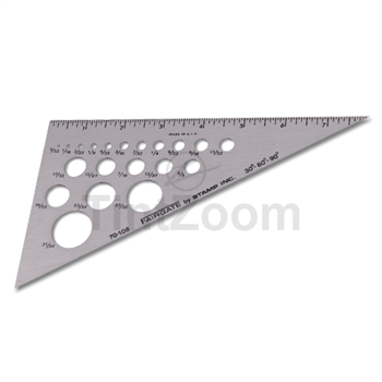 Fairgate 8" (20.32cm) Triangle 30 /60 With Circle Template