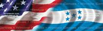 Amer. Pride, Honduras Hrtg. Flag Rear Window Graphic