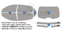 2014 Infiniti Q70L 4 Door Sedan Precut Tint Kit (LWB)