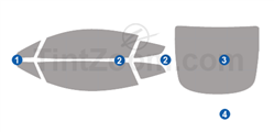 2005 BMW 325 2 Door Convertible Window Tint Kit