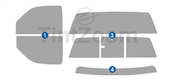 2003 GMC Sierra 2 Door Standard Cab Window Tint Kit