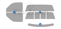 1994 Dodge Ram 2 Door Standard Cab Window Tint Kit