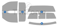 2004 Ford F150 2 Door Extended Cab Window Tint Kit