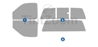 1997 Ford F150 2 Door Standard Cab Window Tint Kit