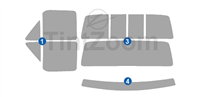 1980 Ford F350 2 Door Standard Cab Window Tint Kit