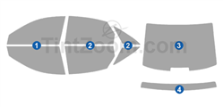 2004 Audi RS6 4 Door Sedan Window Tint Kit