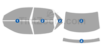 2004 Audi S4 4 Door Sedan Window Tint Kit