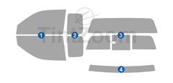 2007 Isuzu I-290 2 Door Extended Cab Window Tint Kit