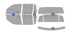 2008 Ford Explorer Sport Trac 4 Door Truck Window Tint Kit