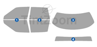 1990 Oldsmobile Cutlass Ciera 4 Door Sedan Window Tint Kit