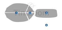 2004 Porsche 911 Turbo 2 Door Convertible Window Tint Kit