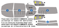 2008 Toyota Sequoia 4 Door SUV Window Tint Kit