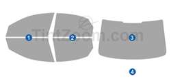 2011 Audi S8 4 Door Sedan Window Tint Kit