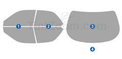 1995 Acura TL 4 Door Sedan Window Tint Kit