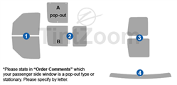 1993 Ford Econoline E-Series Cargo Van Window Tint Kit