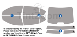 2015 Honda Accord Plug-In Hybrid Sedan Window Tint Kit