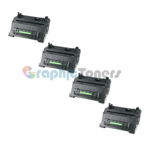 Premium Compatible HP CC364A (64A) Black Laser Toner Cartridge (Pack of 4)