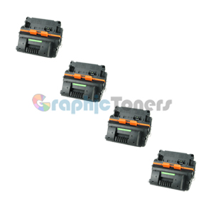 Premium Compatible HP CC364X (64X) Black Laser Toner Cartridge (Pack of 4)