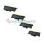 Premium Compatible Brother TN-550 (TN550) Black Laser Toner Cartridge (Pack of 4)