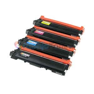 Premium Compatible Brother TN210BK, TN210C, TN210M, TN210Y (TN210) Color Laser Toner Cartridge Set