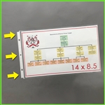 Legal Size Sheet Protectors Landscape for 14 x 8-1/2 documents - genealogy sheet protectors